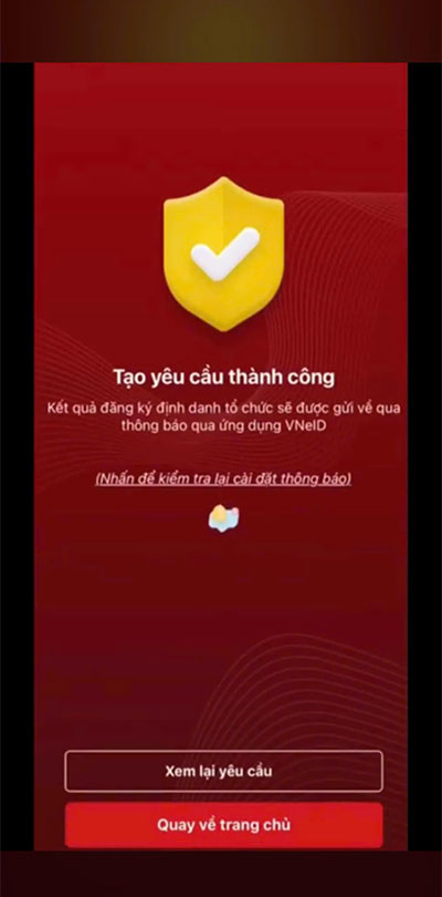 Hoàn tất đăng ký định danh điện tử cho doanh nghiệp