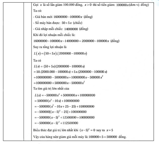 Đáp án đề thi vào 10 môn Toán Đắk Lắk năm 2025