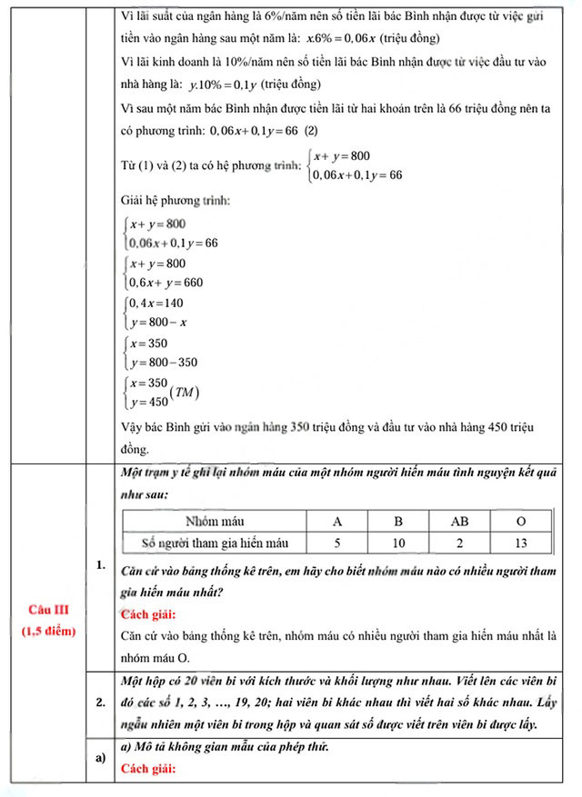 Đáp án đề thi vào 10 môn Toán Đắk Lắk năm 2025