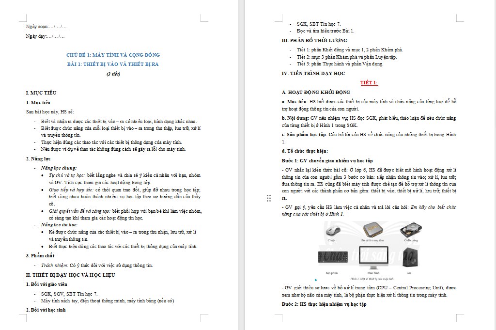 Thiết bị vào và thiết bị ra