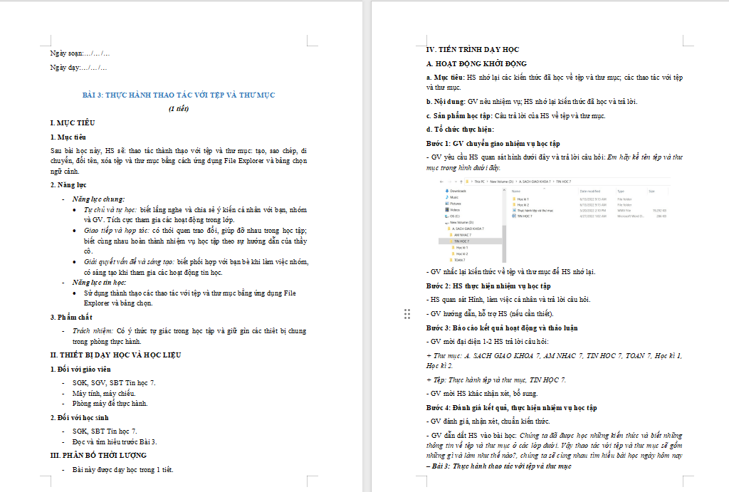 Thực hành thao tác với tệp và thư mục