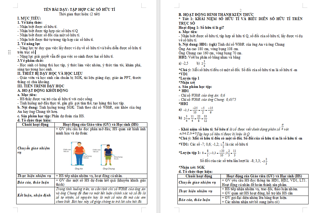 Tập hợp các số hữu tỉ