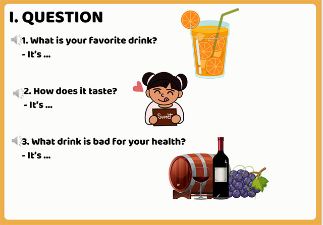 PowerPoint Topic Drinks