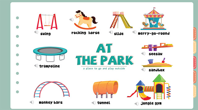 PowerPoint Topic At the Park