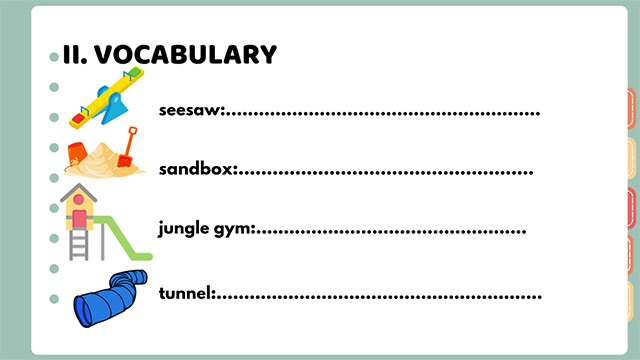 PowerPoint Topic At the Park