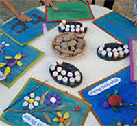 Giáo án mầm non: Làm tranh sáng tạo từ sỏi đá