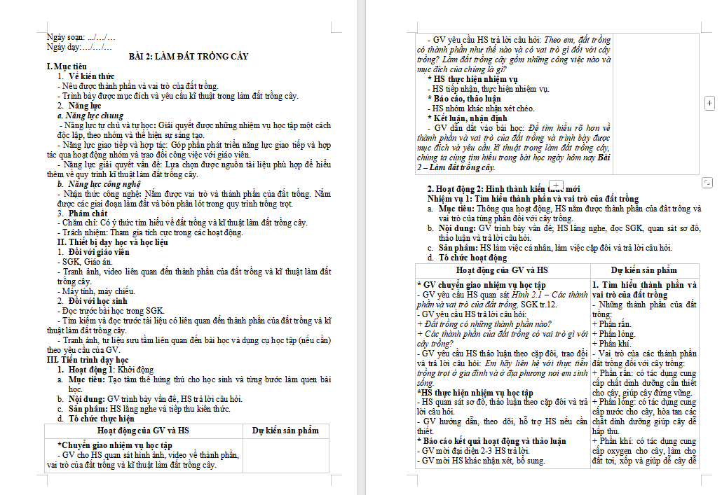 Làm đất trồng cây