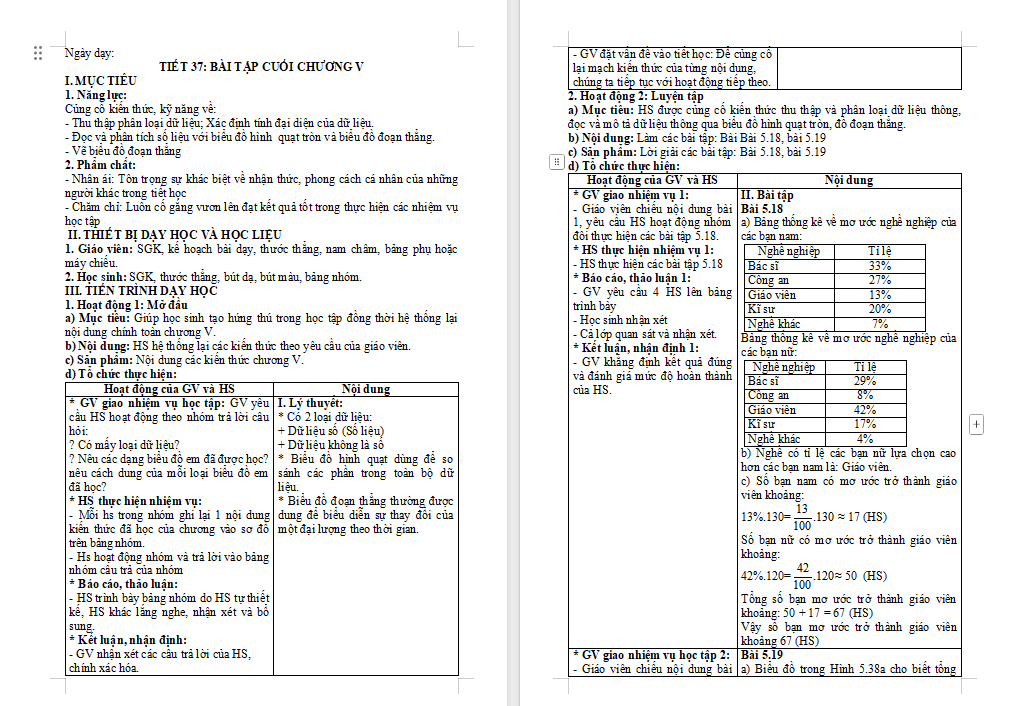PowerPoint Toán 7 Bài tập cuối chương 5