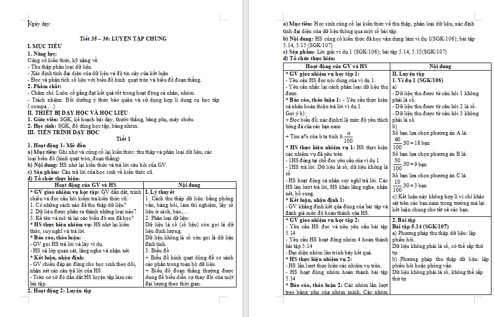 owerPoint Toán 7 Luyện tập chung trang 107