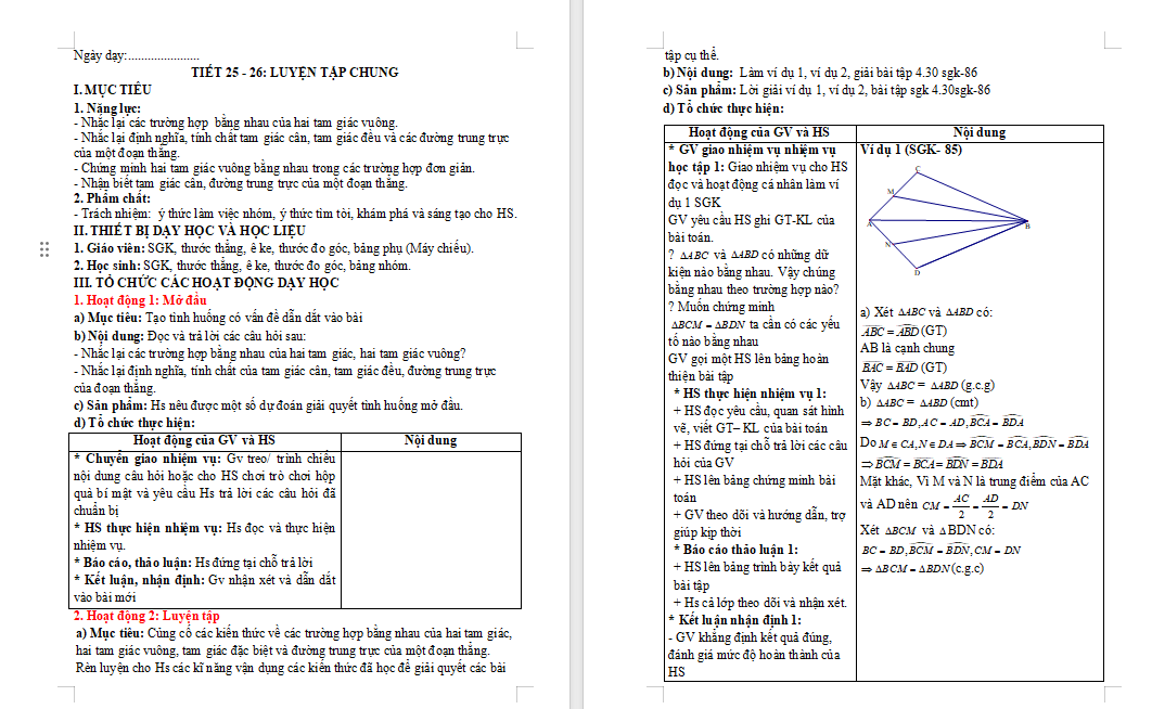PowerPoint Toán 7 Luyện tập chung trang 86 