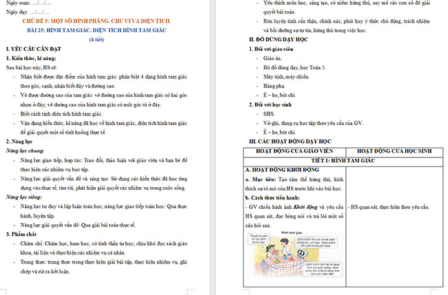 Giáo án Toán 5 Phép nhân số thập phân