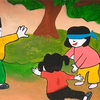 Giáo án PowerPoint Mĩ thuật 6 Bài 9: Sáng tạo mĩ thuật với trò chơi dân gian