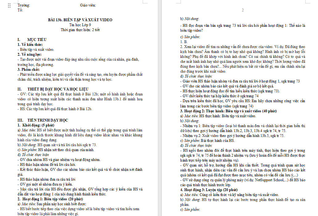 Biên tập và xuất video