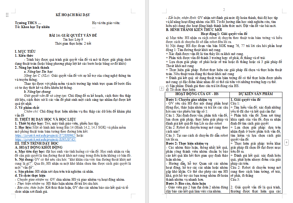 Giải quyết vấn đề