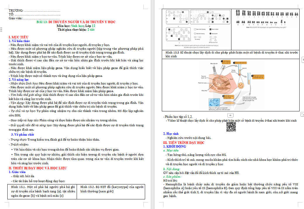 Di truyền học người và di truyền y học
