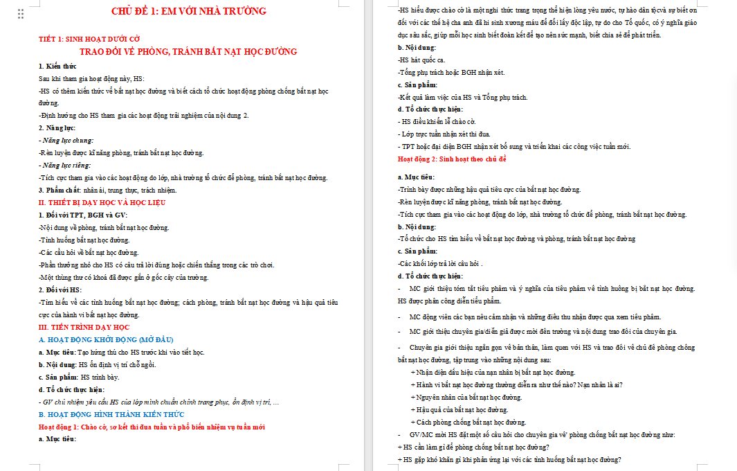 Phòng chống bắt nạt học đường