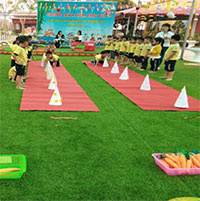 Giáo án mầm non: Bò qua 5-6 điểm dích dắc