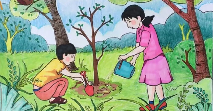 Viết 2 - 3 câu về hoạt động của các bạn thiếu nhi trong ngày Tết trồng cây