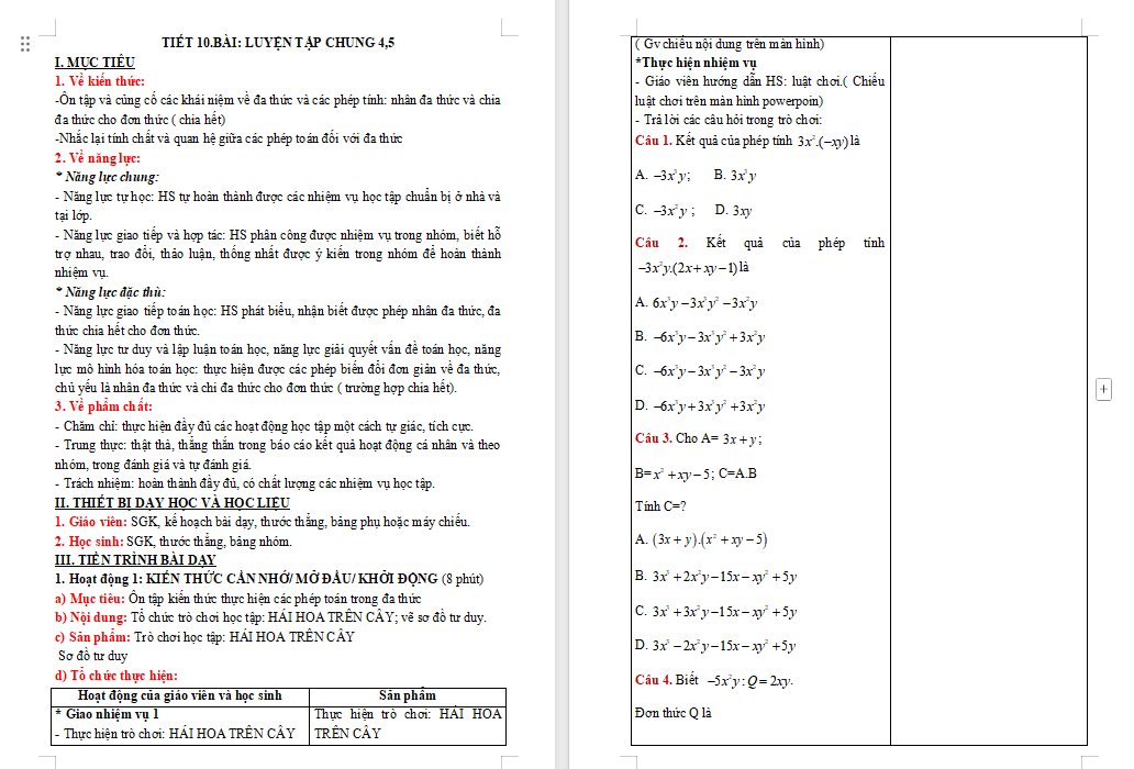 PowerPoint Toán 8: Luyện tập chung trang 25