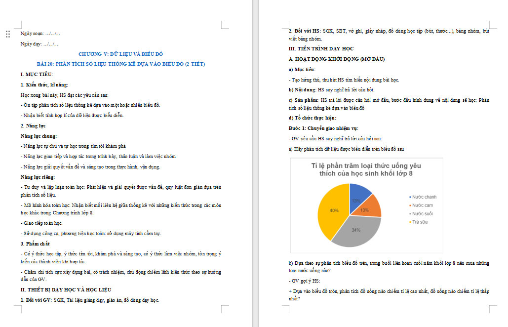 PowerPoint Toán 8 Bài 20: Phân tích số liệu thống kê dựa vào biểu đồ