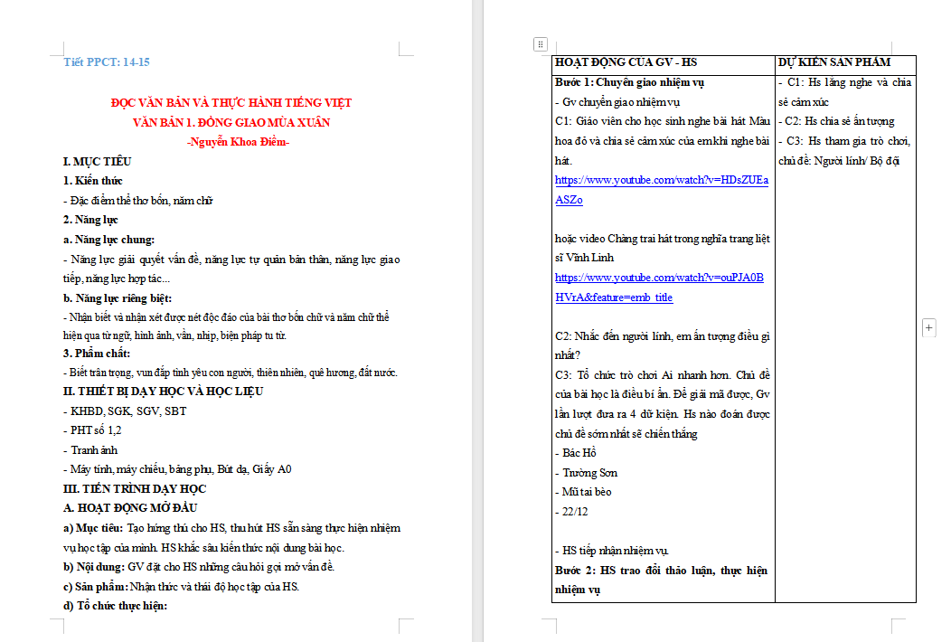 Đồng dao mùa xuân