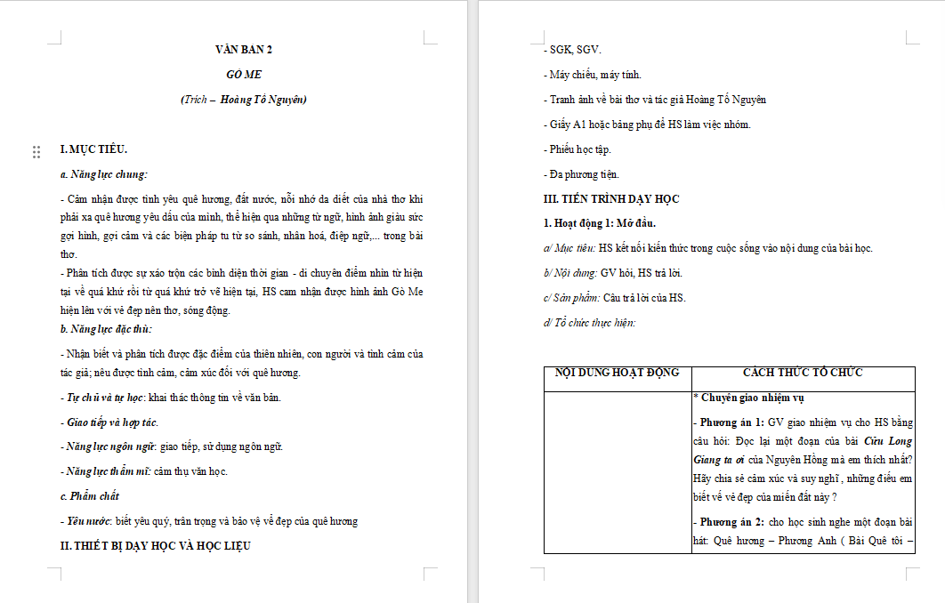 PowerPoint Ngữ văn 7 Bài 4: Gò Me