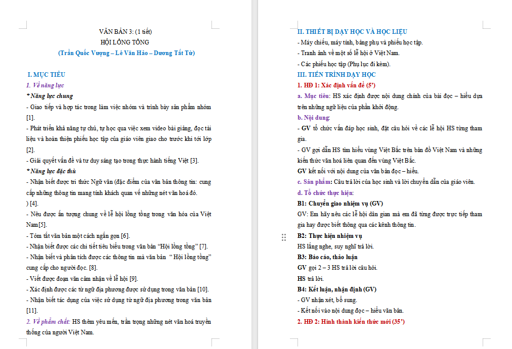 PowerPoint Ngữ văn 7 Bài 5: Hội lồng tồng