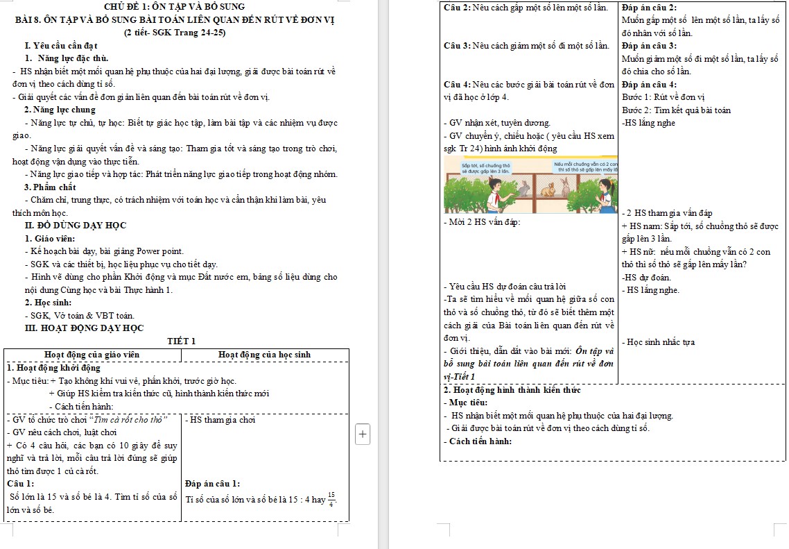 Giáo án Toán 5 Bài 8 file word