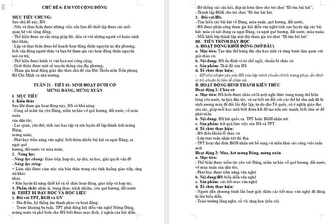 Giáo án Hoạt động trải nghiệm 6: Thiết lập quan hệ với cộng đồng đình