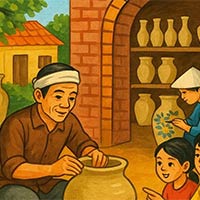 Giáo án PowerPoint Hoạt động trải nghiệm 6 Chủ đề 9 Bài 2: Em làm nghề truyền thống