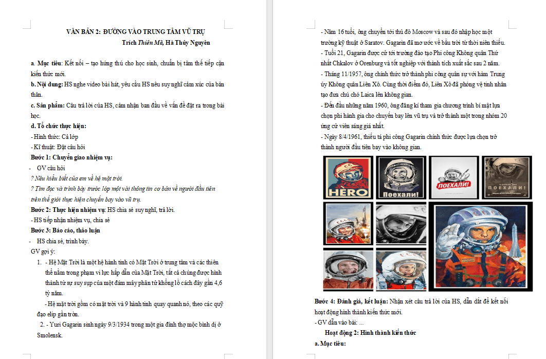 PowerPoint Ngữ văn 7 Bài 7: Đường vào trung tâm vũ trụ