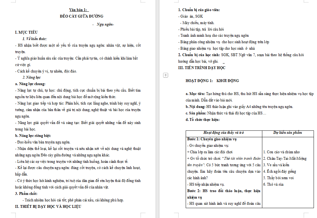 PowerPoint Ngữ văn 7 Bài 6: Đẽo cày giữa đường
