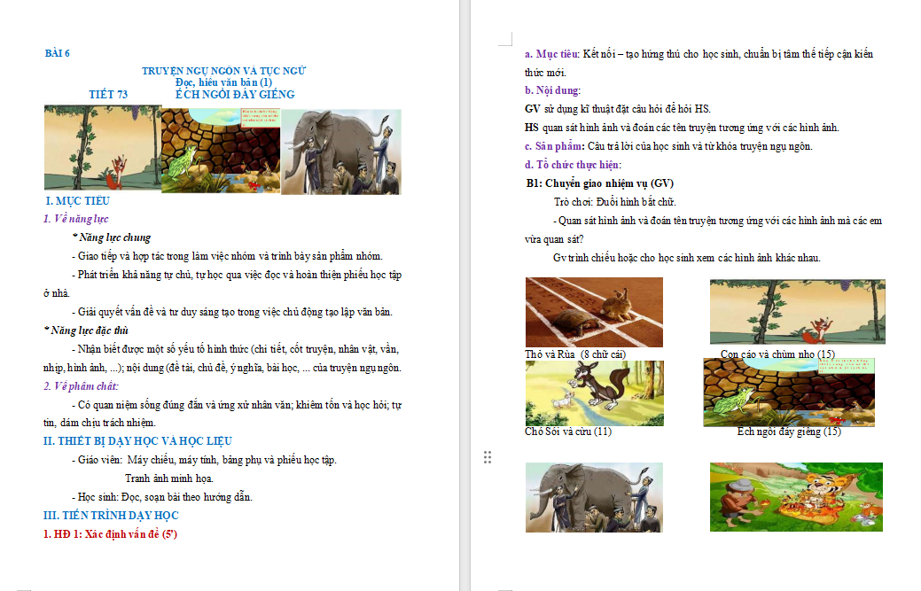 PowerPoint Ngữ văn 7 Bài 6: Ếch ngồi đáy giếng