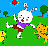 Giáo án mầm non: Truyện Chiếc ô của thỏ trắng