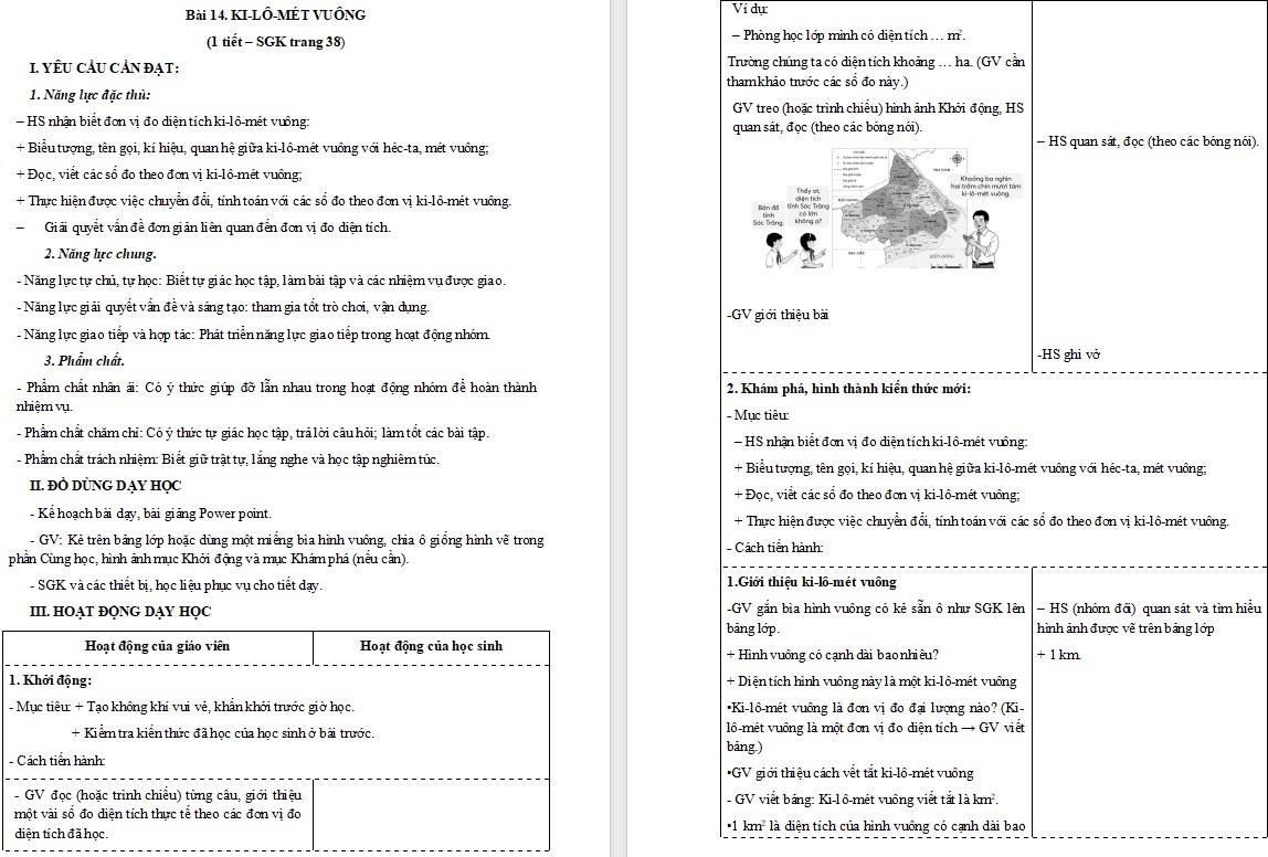 Giáo án Toán 5 Bài 14 file word