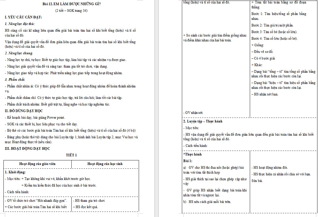 Giáo án Toán 5 Bài 12 file word