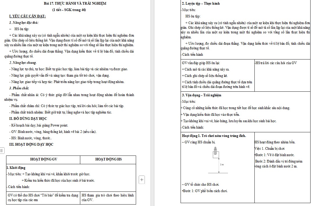 Giáo án Toán 5 Bài 17 file word