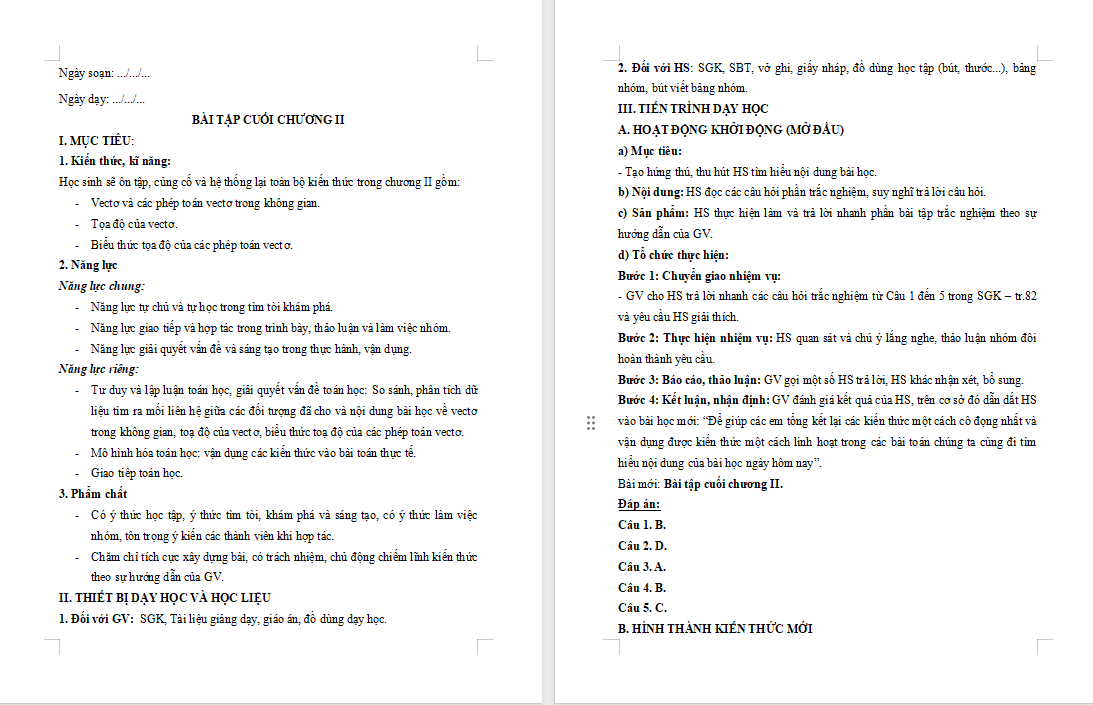 PowerPoint Toán 12 Bài tập cuối chương 2