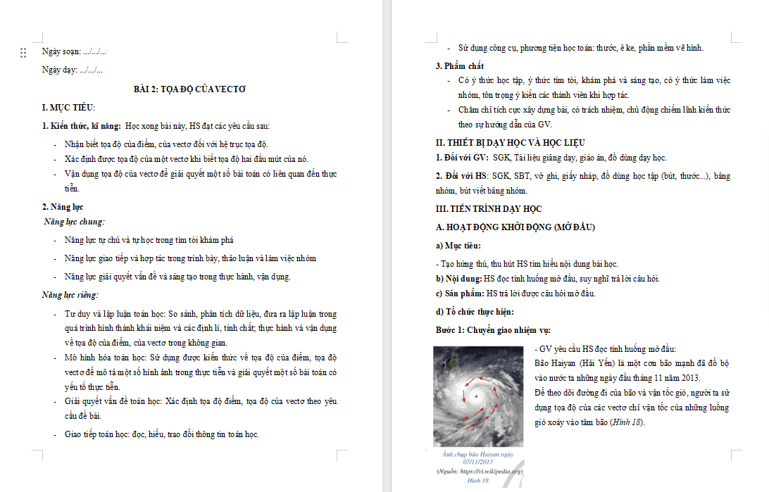  PowerPoint Toán 12 Bài 2: Toạ độ của vectơ