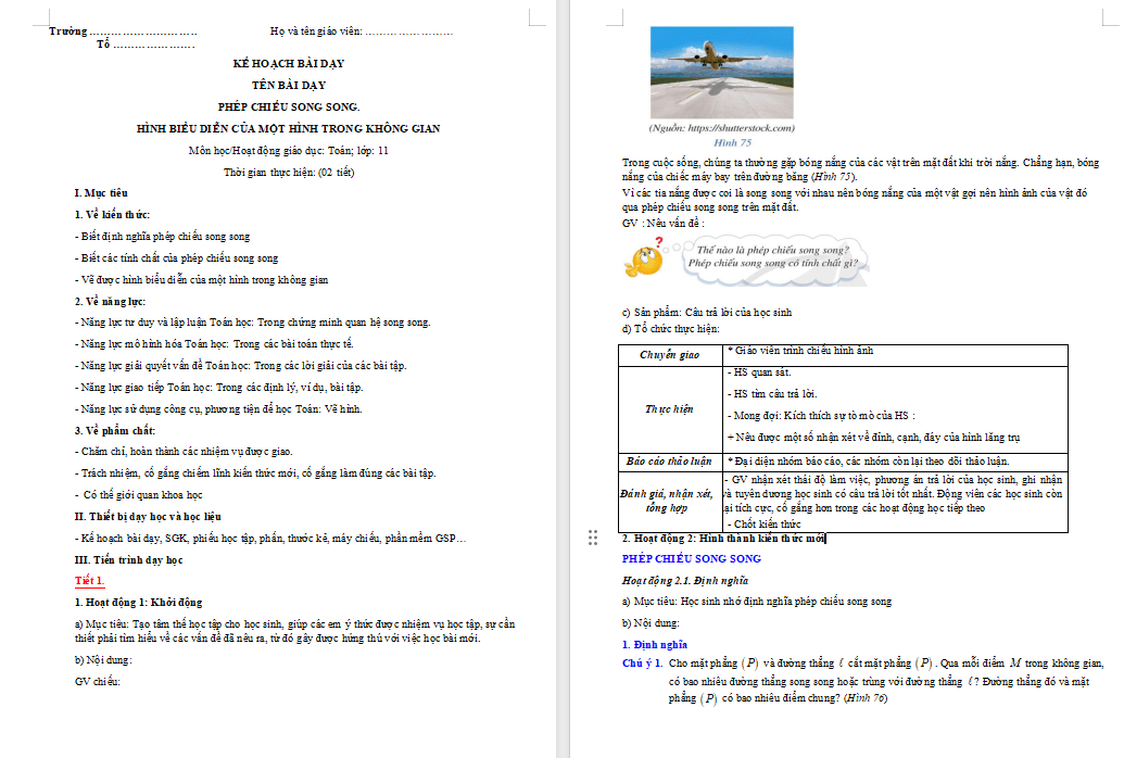 Giáo án PowerPoint Toán 11 Bài 6