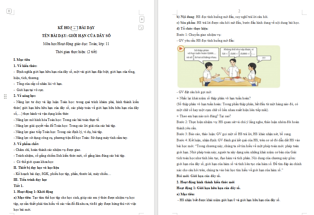 PowerPoint Toán 11 Bài 1: Giới hạn của dãy số