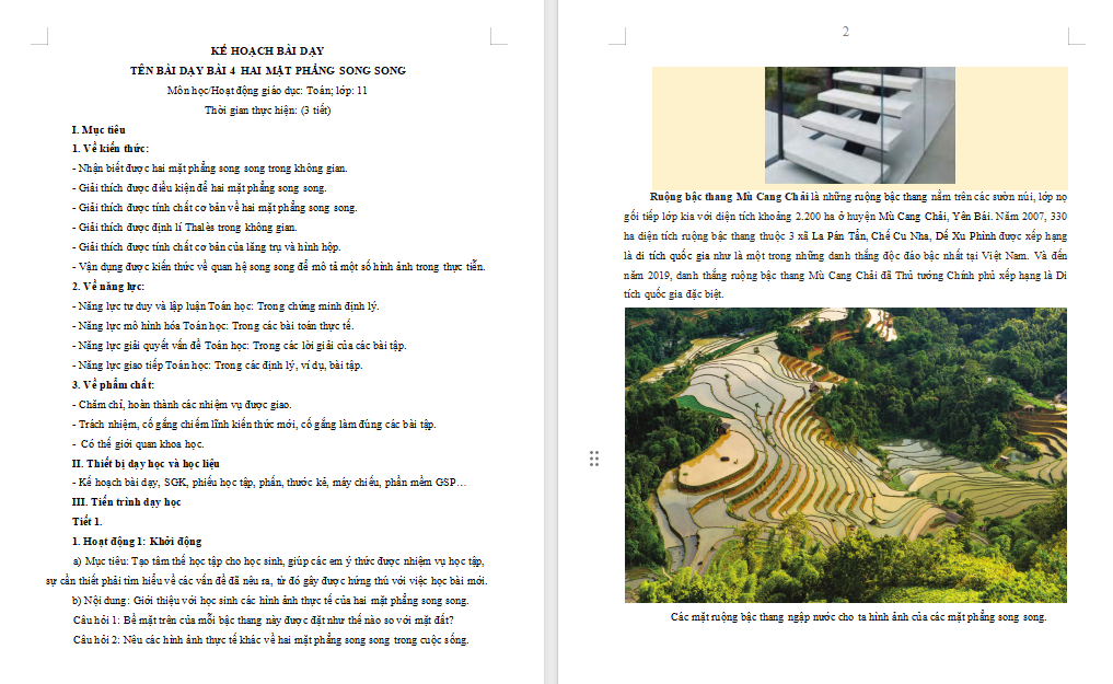 PowerPoint Toán 11 Bài 4: Hai mặt phẳng song song