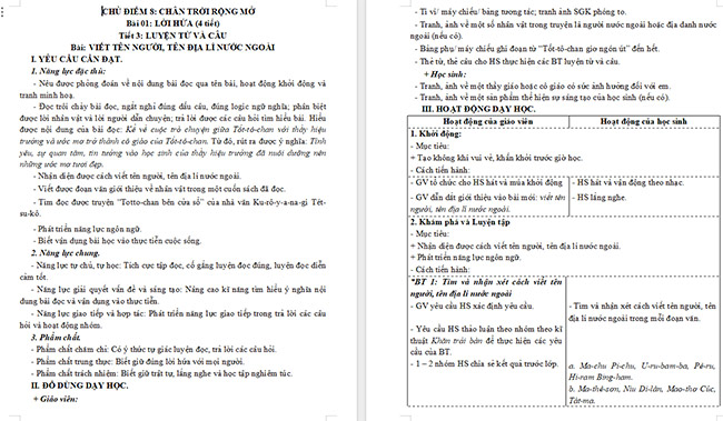 Giáo án Tiếng Việt 5 Viết tên người, tên địa lí nước ngoài