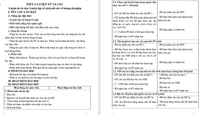 Giáo án Tiếng Việt 5 Luyện tập sử dụng từ ngữ