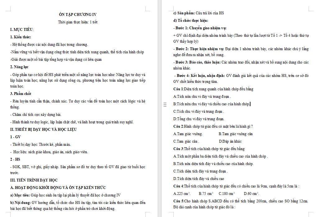 Giáo án PowerPoint Toán 8 Bài tập cuối chương 4