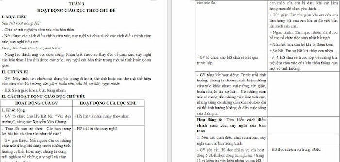 Giáo án Hoạt động trải nghiệm 4 Chân trời sáng tạo Bản 1 Tuần 3