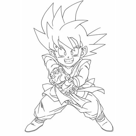 Tô màu Songoku miễn phí