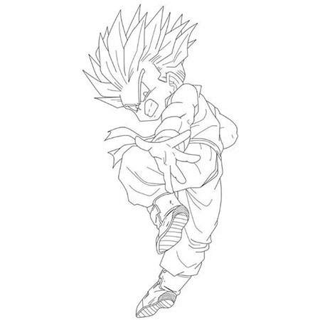 Bộ tranh tô màu Songoku