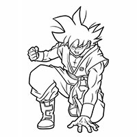 Tranh tô màu Songoku