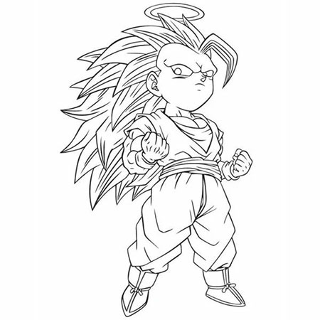 Tải Bộ tranh tô màu Songoku